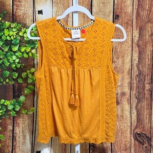 🚨(Must Bundle 3) Knox Rose Tassel Tie Blouse Size L